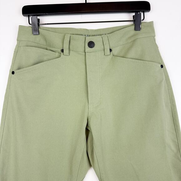 Myles Mens Tour Pant Modern Slim Fit 32” Green Stretch - Size S - Picture 2 of 9